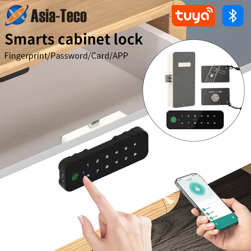 Furniture Hardware Tools - Tuya Bluetooth Akıllı Ahşap Dolap Parmak
