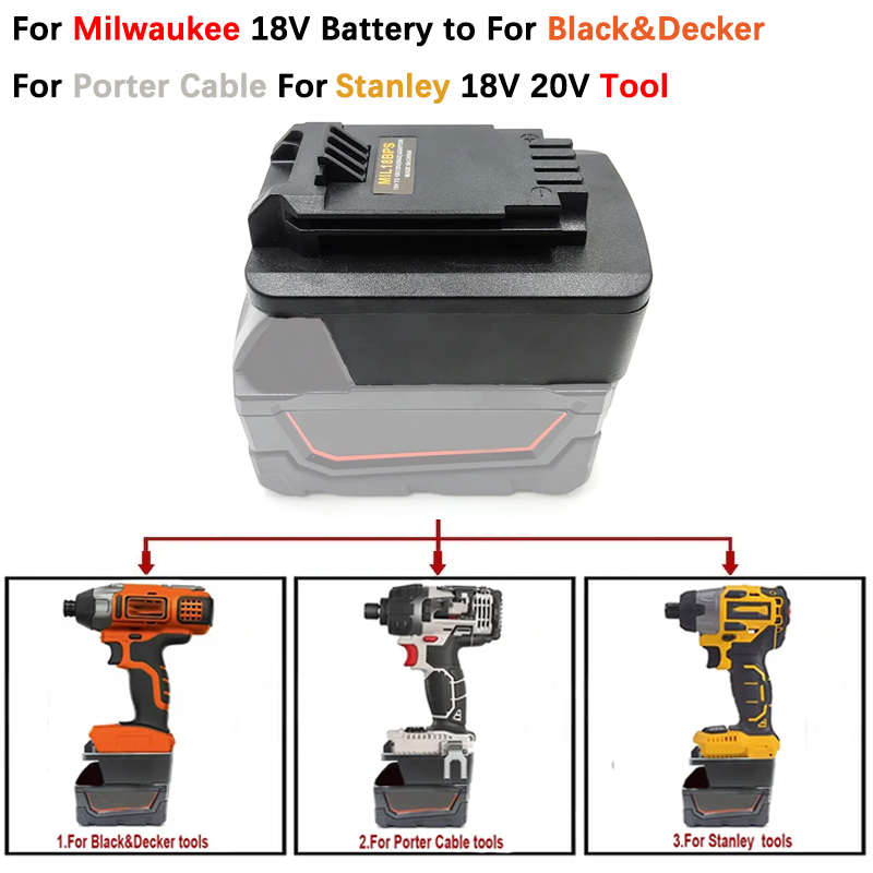 Black+Decker Tool 20V Max - Milwaukee M 18 18V için MIL18BPS