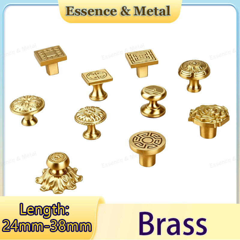 Japanese Furniture Hardware - 1 adet pirinç mobilya kolu gül