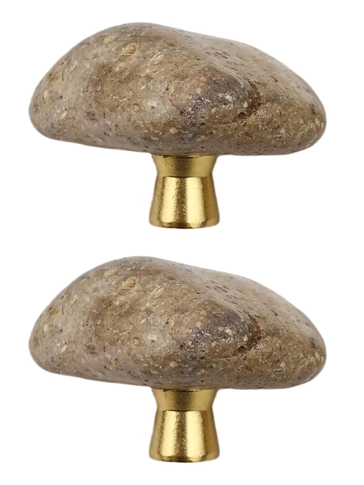 Unique Furniture Hardware Pulls - 2 adet Benzersiz Yaratıcı Doğal Taş