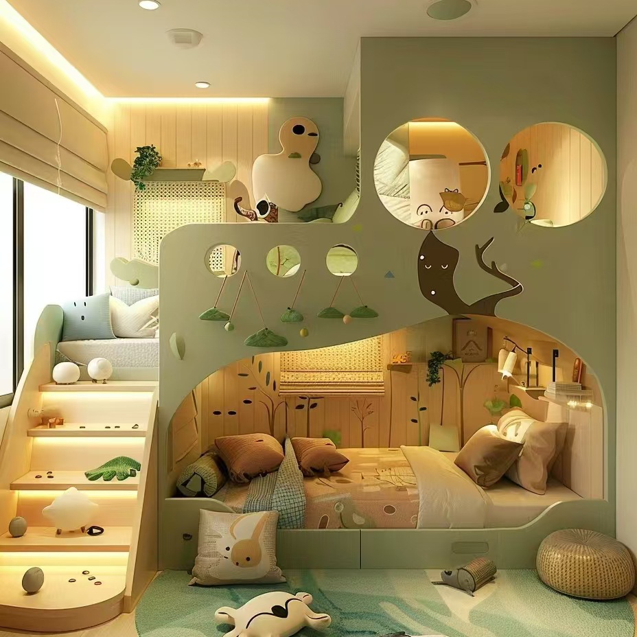 Furniture Hardware Lowes - Masif Ahşap Çocuk Yatağı Yüksek ve