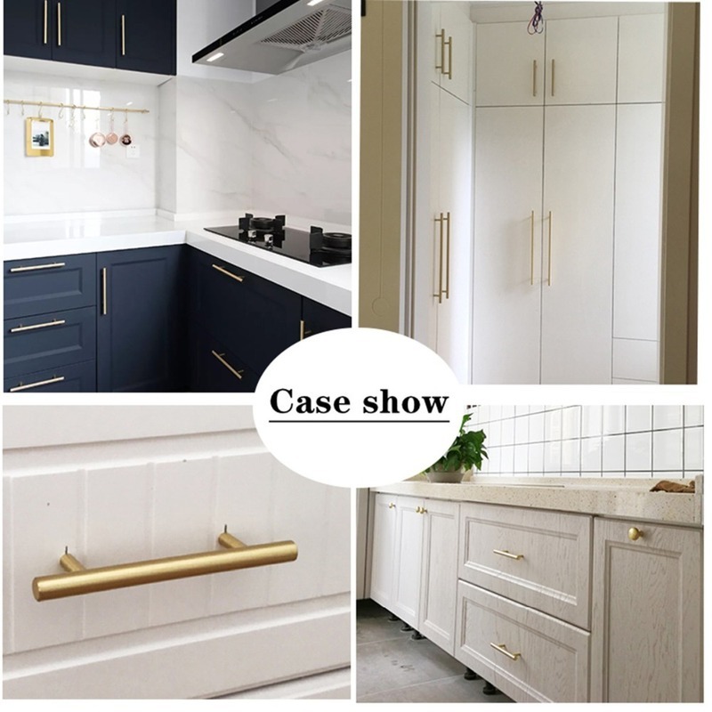 Modern Altın Fırçalanmış Düz D - Furniture Hardware Restoration incelemesi ve fiyatı