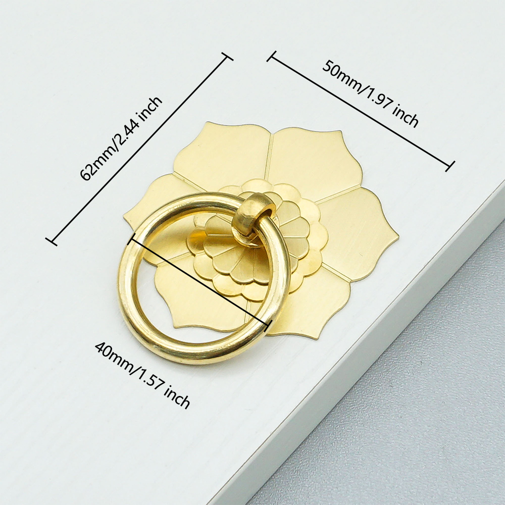 Çiçek Desenli Pirinç Dolap Kap - Unique Furniture Hardware Pulls incelemesi ve fiyatı