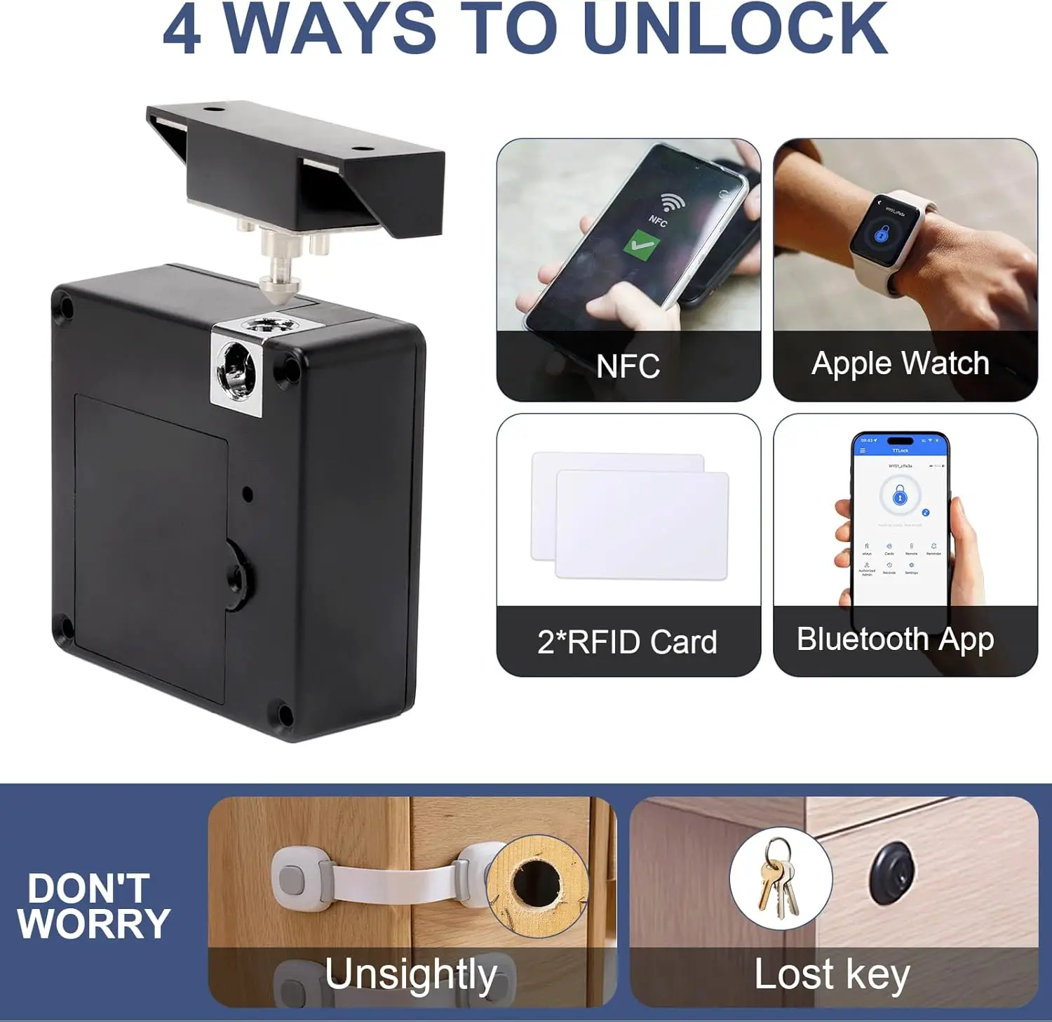 Cep telefonu NFC akıllı kilit  - Furniture Hardware Tools incelemesi ve fiyatı