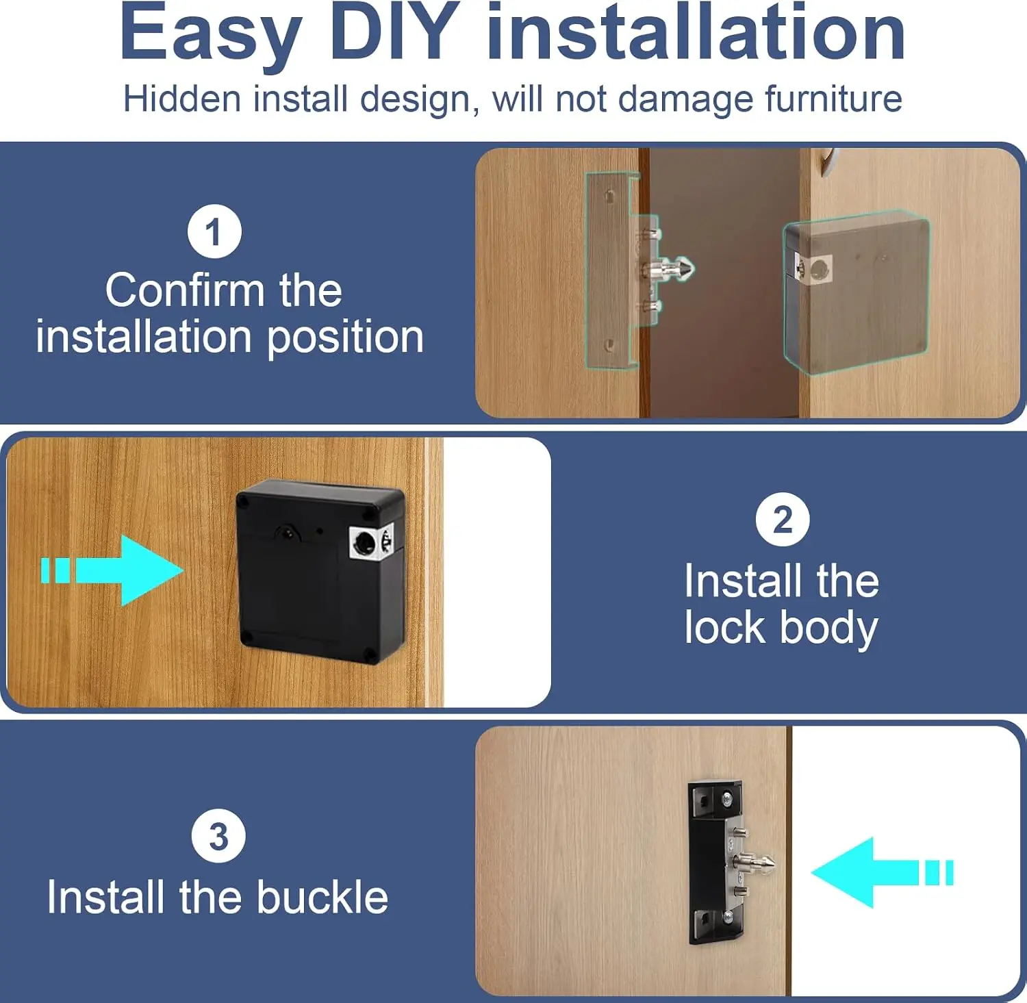 Cep telefonu NFC akıllı kilit  - Furniture Hardware Tools incelemesi ve fiyatı