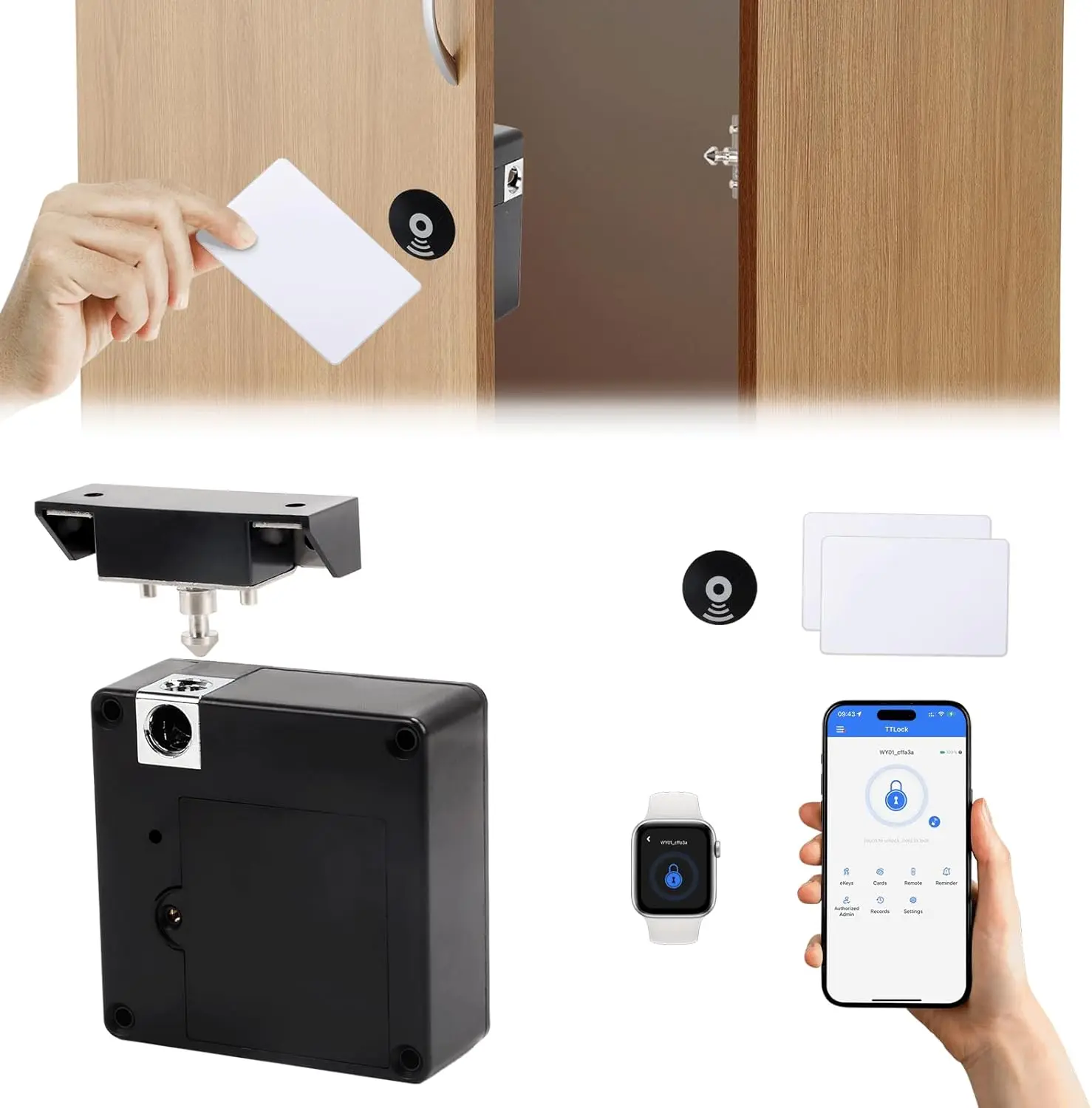Cep telefonu NFC akıllı kilit  - Furniture Hardware Tools incelemesi ve fiyatı