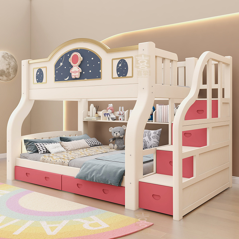 Masif ahşap iki katlı yatak An - Furniture Hardware Lowes incelemesi ve fiyatı