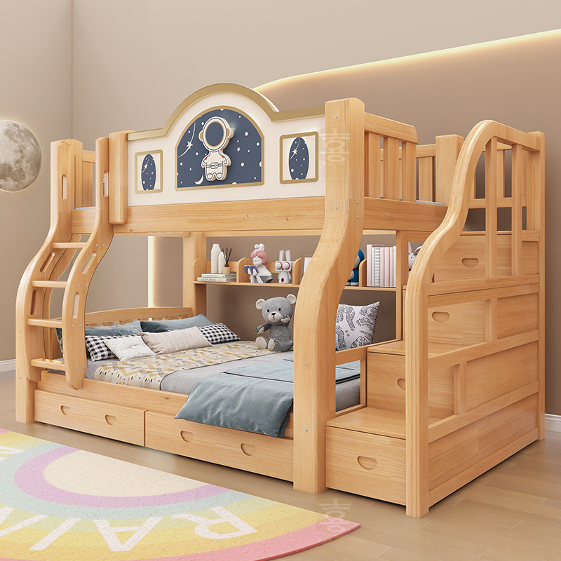 Masif ahşap iki katlı yatak An - Furniture Hardware Lowes incelemesi ve fiyatı