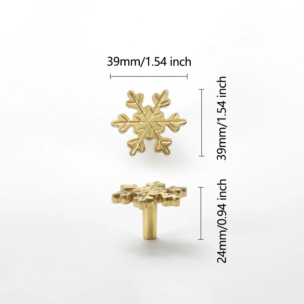 Kar tanesi pirinç dolap kapı k - Unique Furniture Hardware Pulls incelemesi ve fiyatı